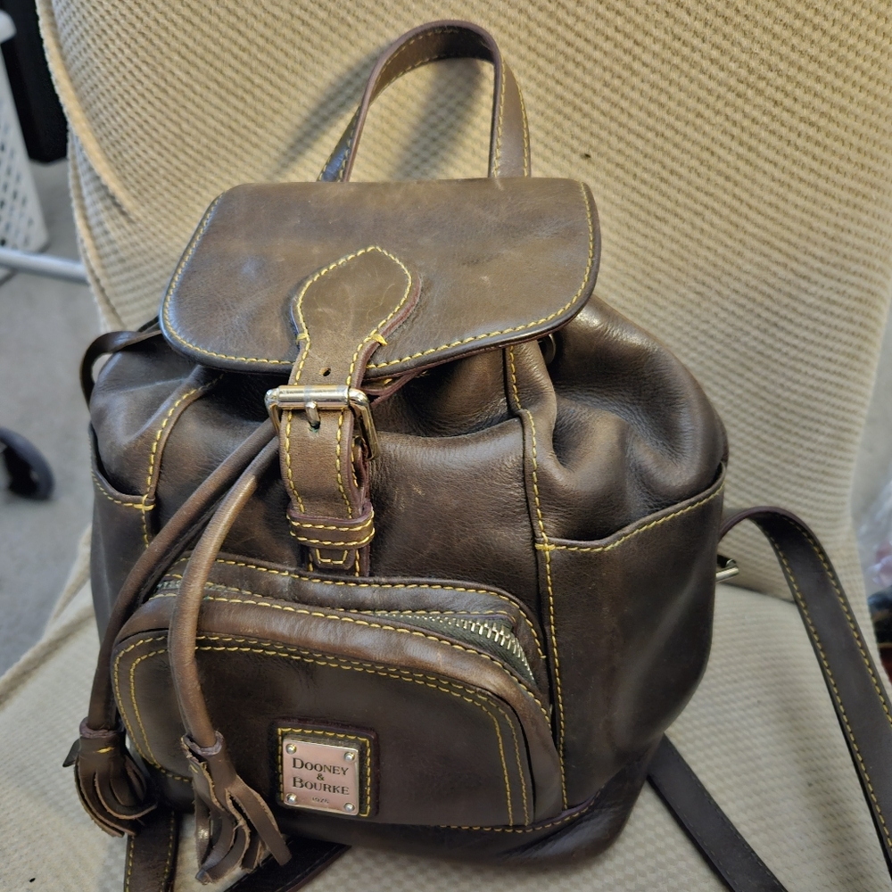 Dooney & Bourke Brown Backpack